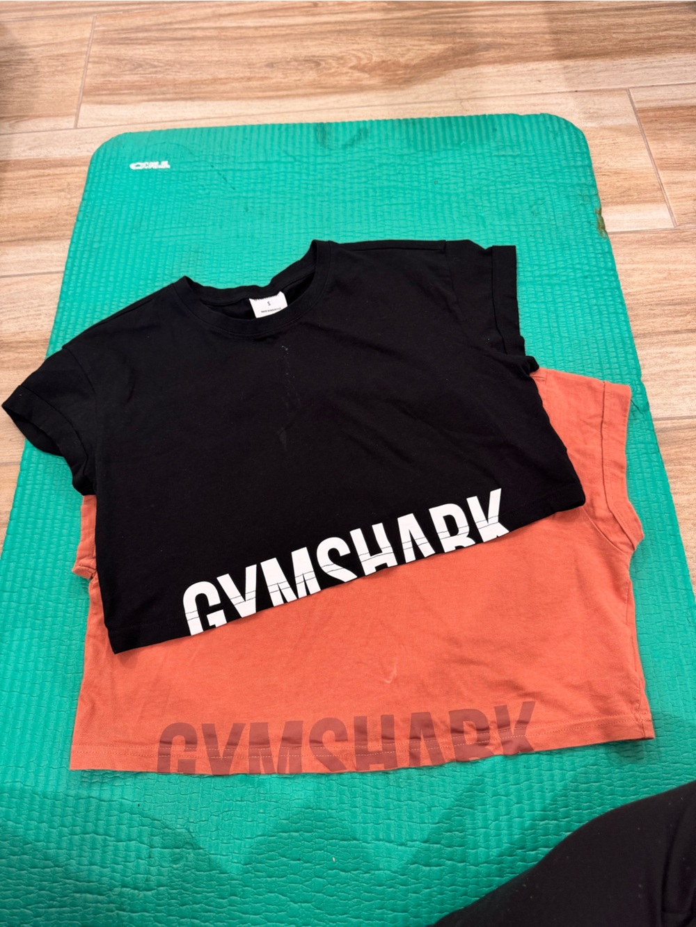 Gymshark Black & Rust Graphic Tee Pair